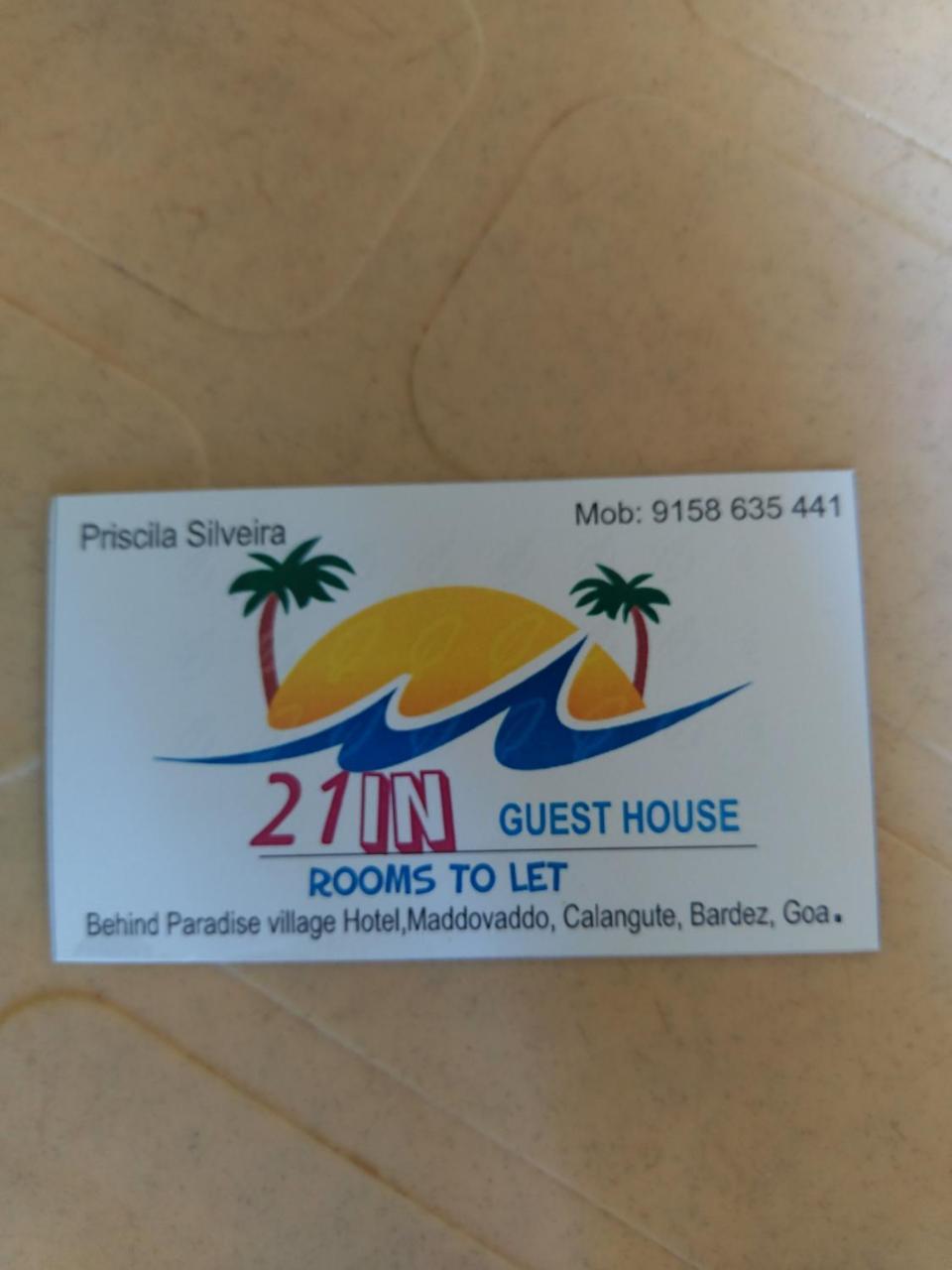 21In Guest House Calangute Zewnętrze zdjęcie
